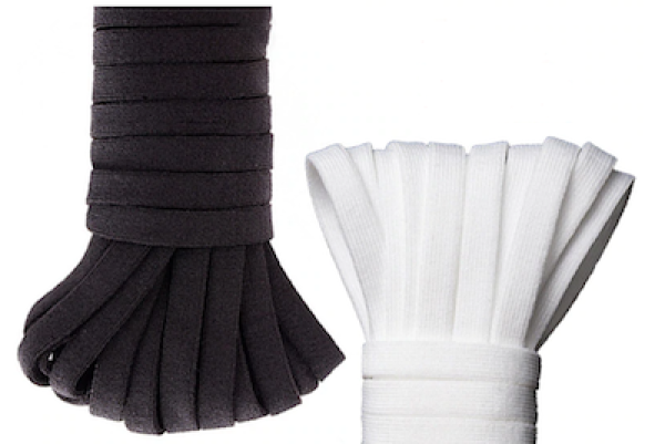 Gummiband schwarz - weiss